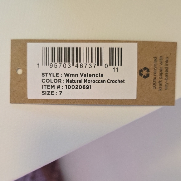 TOMS Cream Crochet Platform Espadrille Slip-On Shoes - Picture 10 of 10